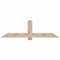 Ekena Millwork Eugene Smooth Timber Gable Bracket, Douglas Fir, 72"W x 21"H x 1 1/2"D x 5 1/2"F, 7/12 Pitch GBW072X21X0206EUG00SDF - alternate 1